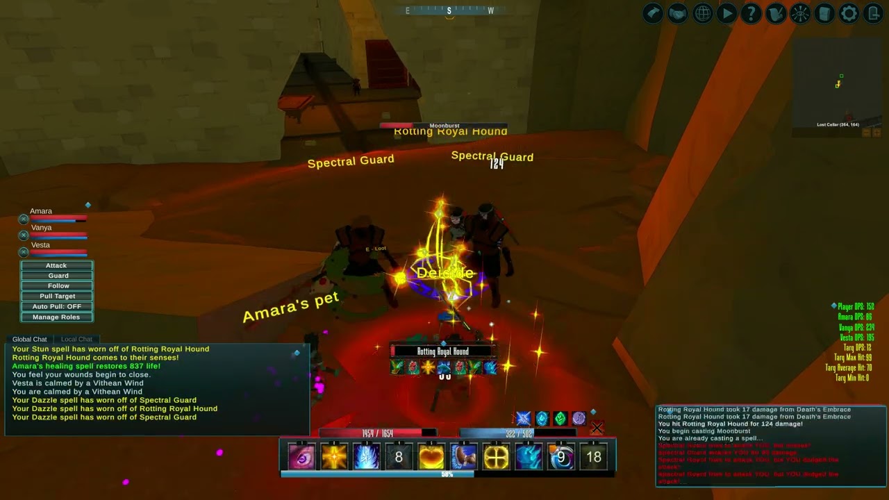 Erenshor - Paladin tank POV - Lost Cellar dungeon