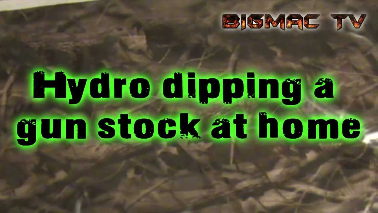 Hydro dipping a gun stock at home.
