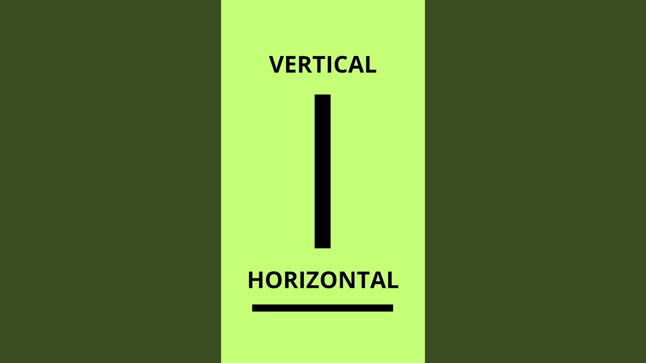 VERTICAL Y HORIZONTAL #curiosidades  #datoscuriosos #vertical  #horizontal