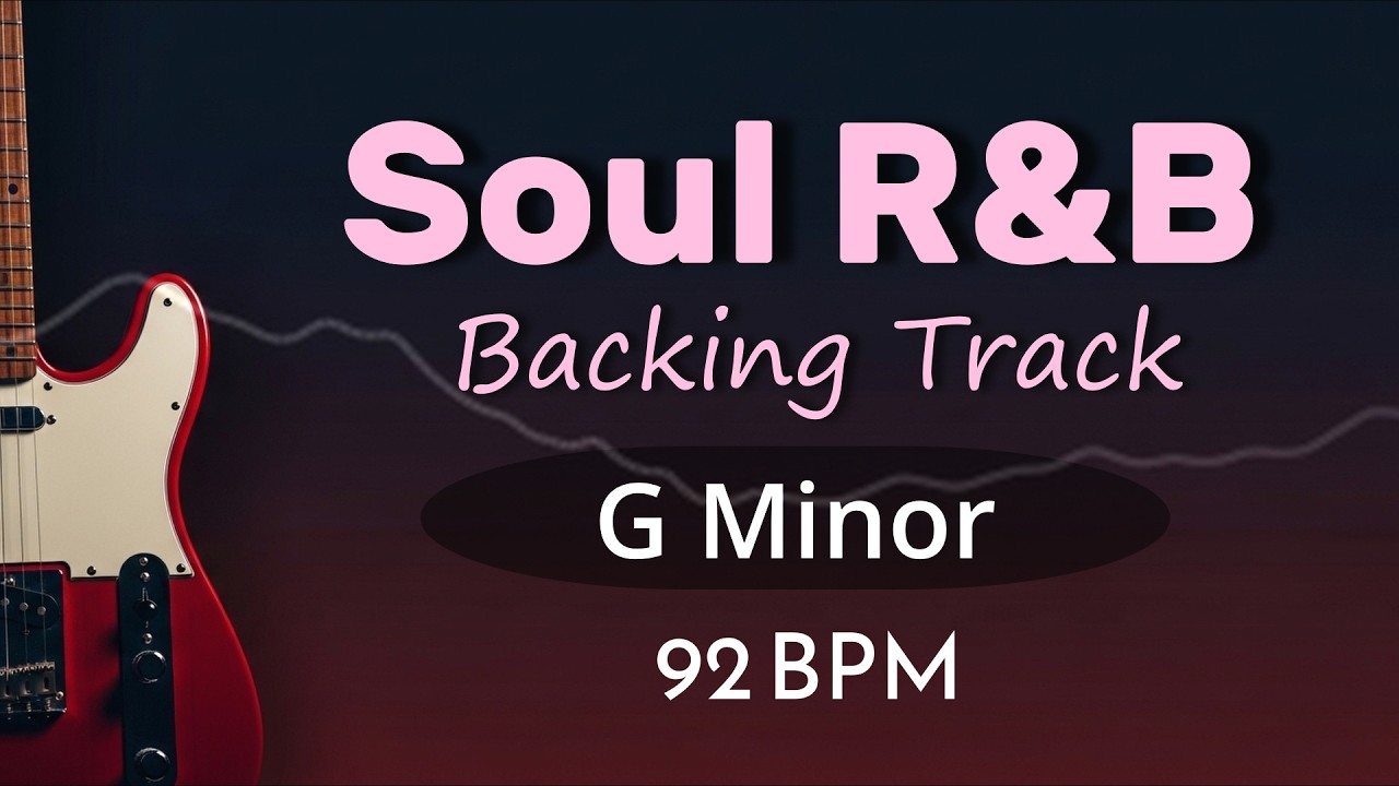 Tasty Soul R&B Guitar Backing Track in G minor
