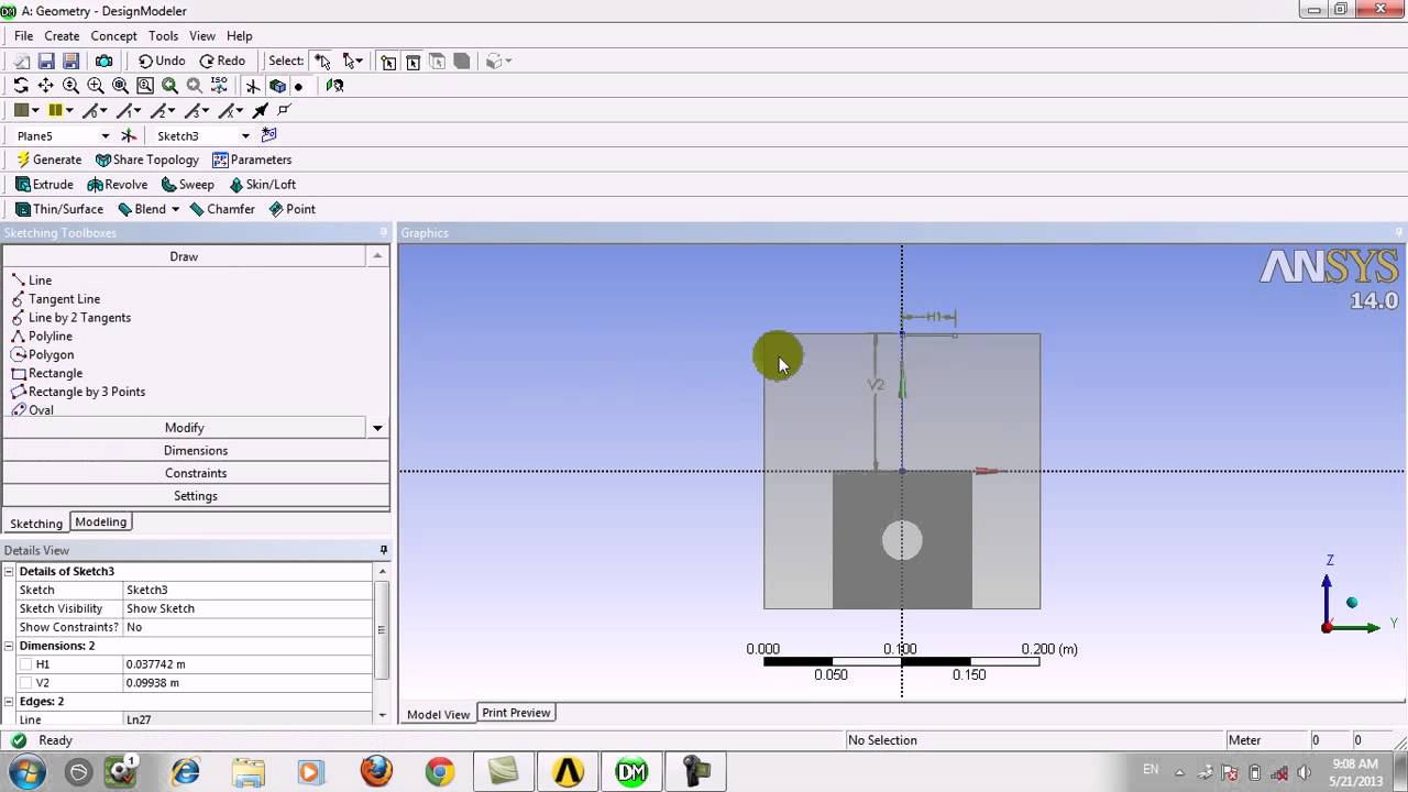 Ansys 14 Geometry 5