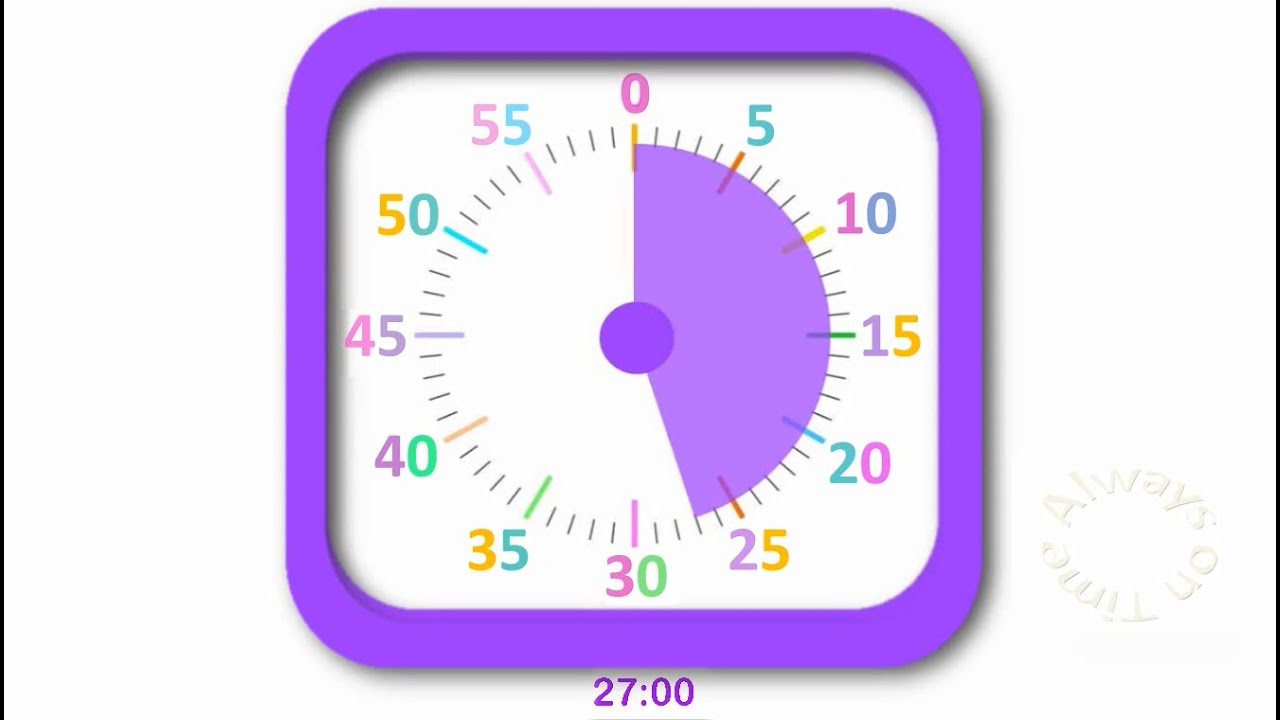 27-minute visual timer