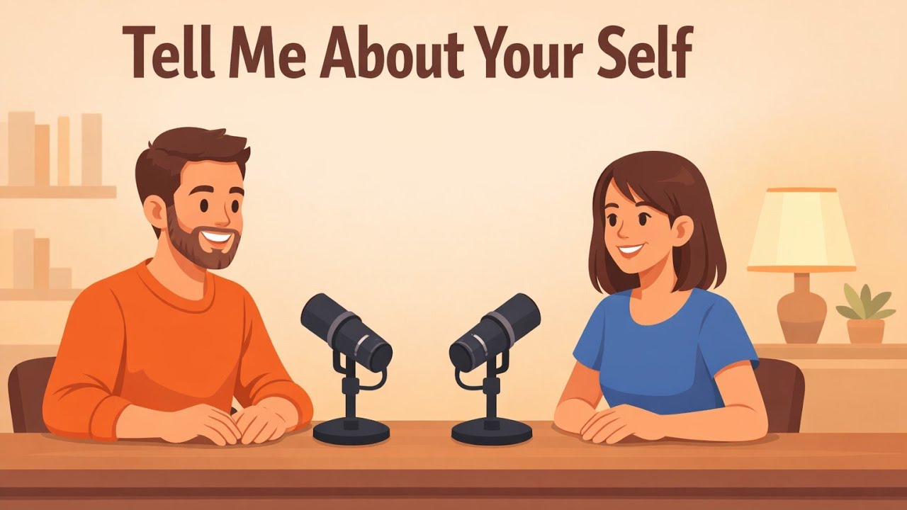Learn English with John & Elena How to Talk About Yourself | Beginner English Conversation Podcast |