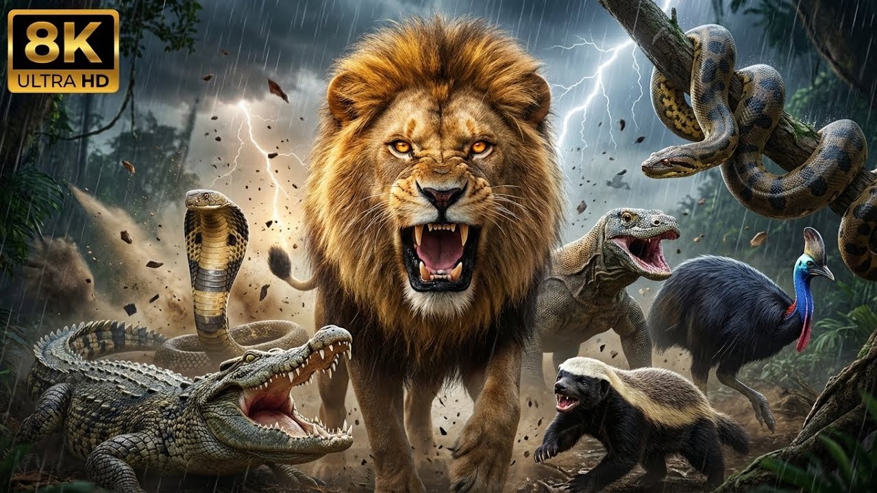 “Most Dangerous Animals Ever Seen | 8K Ultra HD”