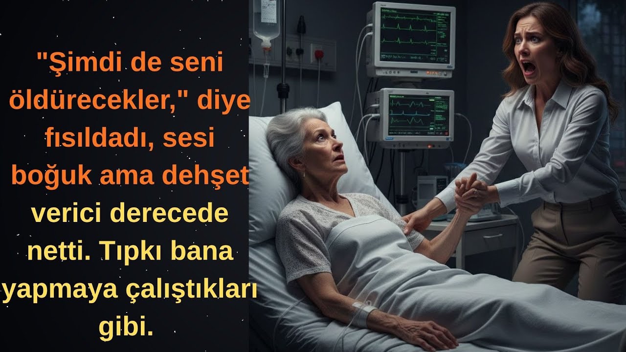 Kocam beni komadaki annesiyle yalnız bıraktı.Gittiklerinde annesi gözlerini açtı ve bunu fısıldadı!