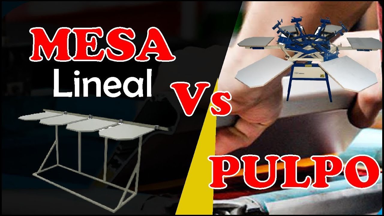 👊Mesa lineal de serigrafia Vs 👊Pulpo para serigrafia !. Cual  Sera Mejor para Serigrafia Textil?
