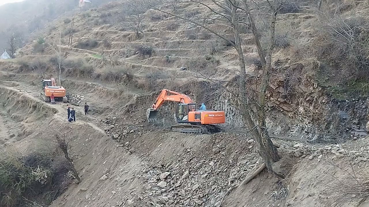 New 2026 model excavator Tata Hitachi 220 machine road work
