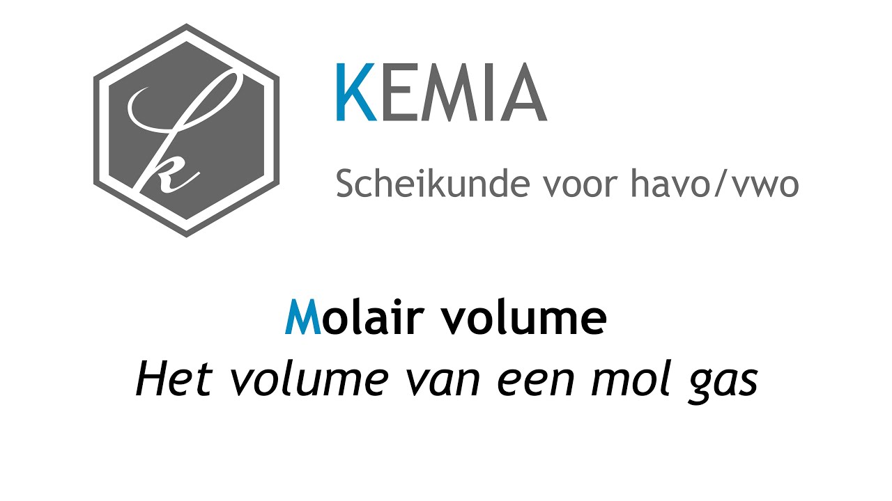 Molair volume: Het volume van een mol gas