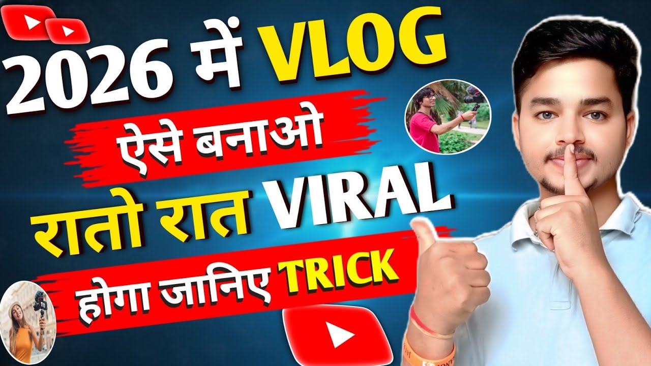 2026 Me Vlog Aise Banao 🤫 Raaton-Raat Viral Hone Ka Secret 😱| Vlog Kaise Banaye 2026 Me | Vlog Video