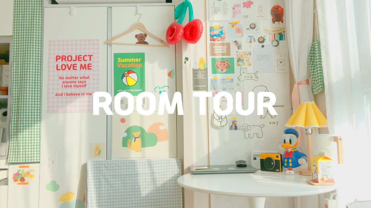 ENG) 여름맛 5평 원룸 룸투어 ( korea apartment room tour, 자취방 랜선 집들이)