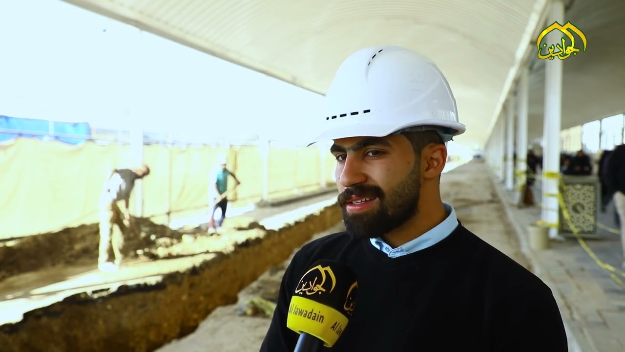 الملاكات الهندسية في العتبة الكاظمية المقدسة تباشر بأنشاء نفق الخدمات في صحن صاحب الزمان (ع)