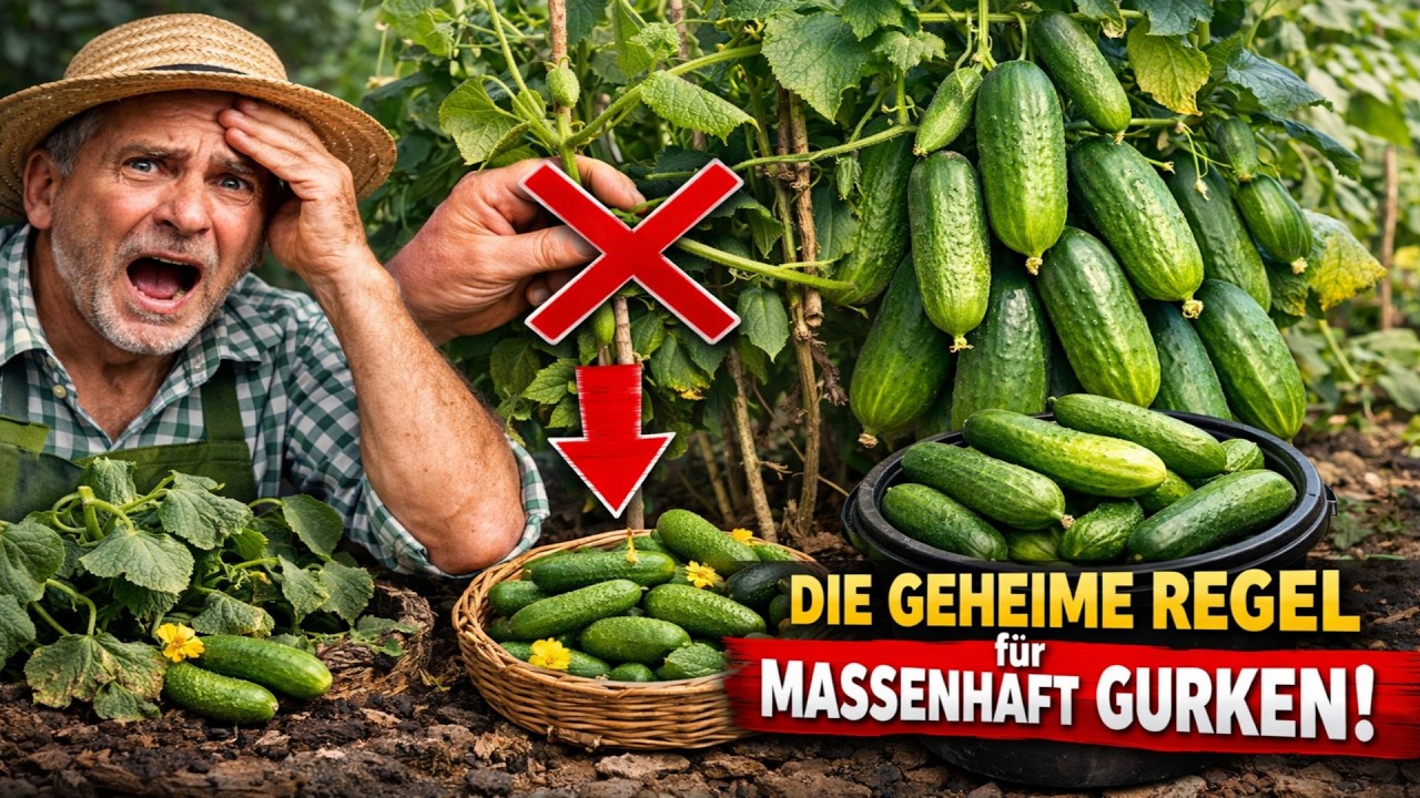 Nur EINE EINZIGE Regel – und die Gurken platzen vor Ertrag! 99 Prozent aller Gärtner ruinieren ihre