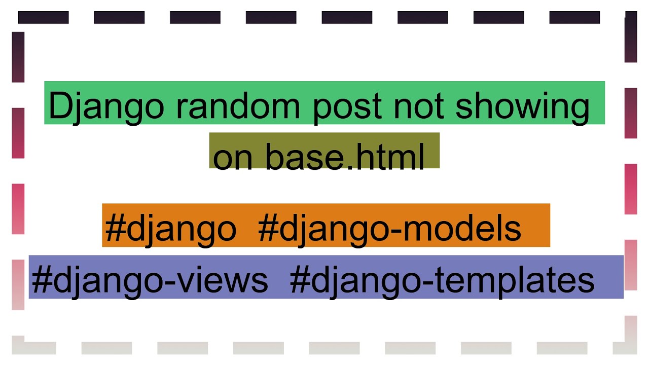 Django random post not showing on base.html