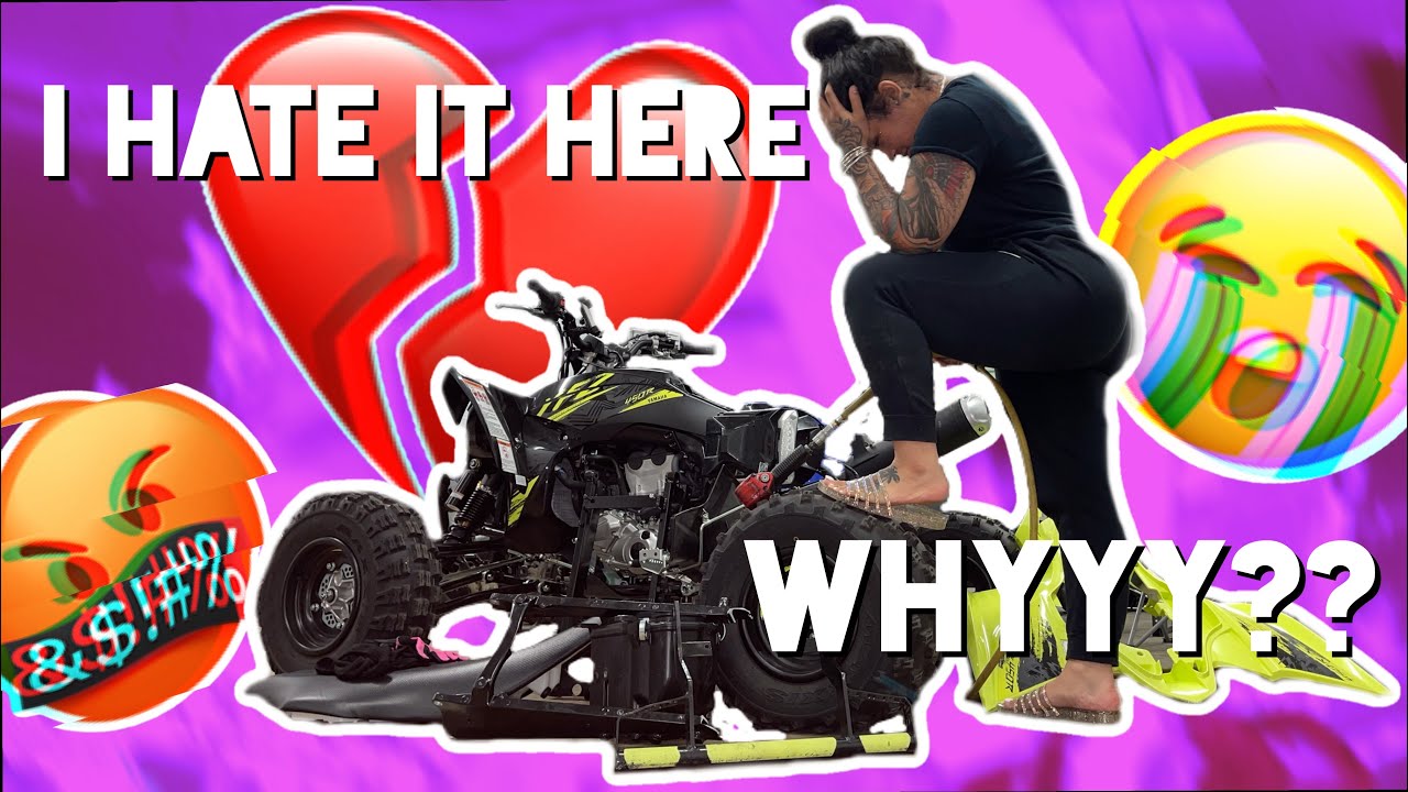 ONLY HAD MY 2021 YFZ450 FOR 2 DAYS AND THIS HAPPENED... 🤦🏽‍♀️ (NOT CLICKBAIT)