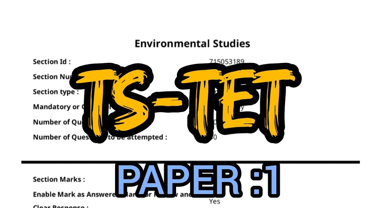 Ts tet paper 1 