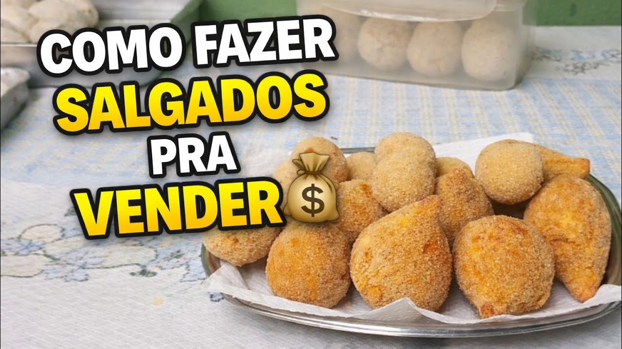 COMO FAZER SALGADOS PRA VENDER  E GANHAR DINHEIRO/RECEITA FACIL
