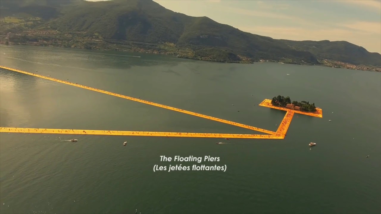 Le Lac d'Iséo et les Floating Piers (jetées flottantes) - Italie