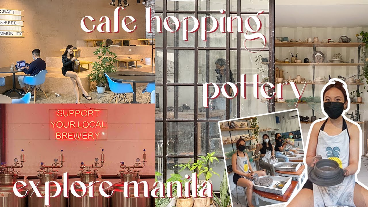 CAFE HOPPING & DOING POTTERY at Wabi Sabi! Exploring Manila