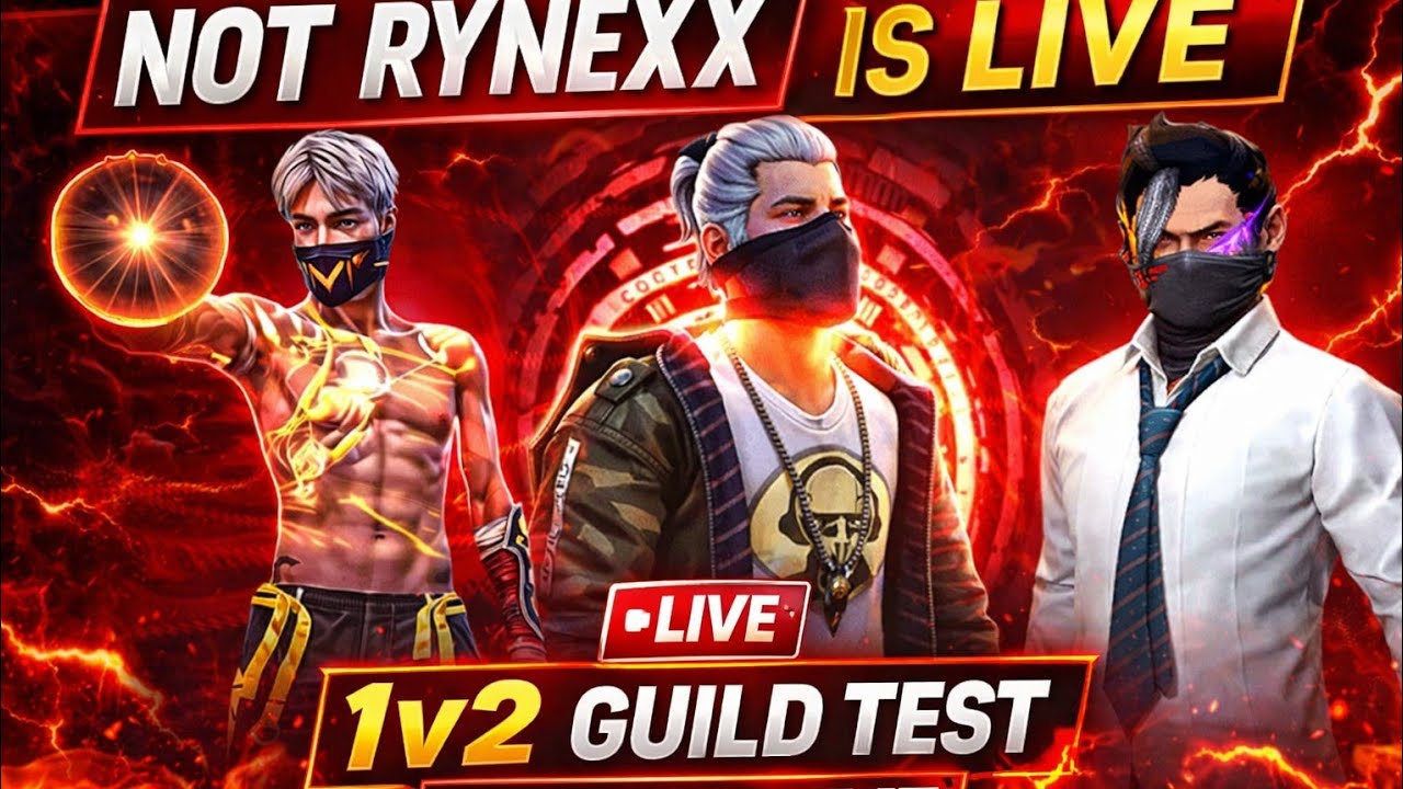 ㅤRYNEXXㅤ⚡ is live 1v2 guild test all odisha playar ready ତ jay Jagannath ⭕️‼️⭕️