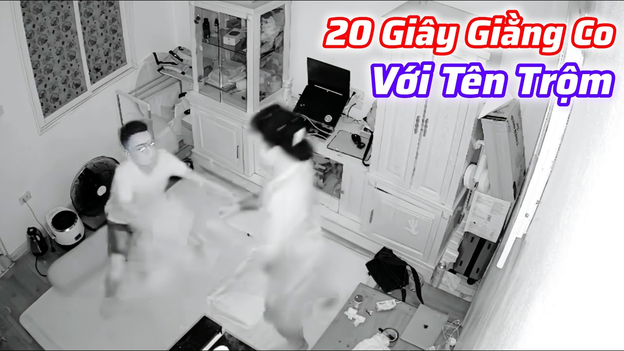 Anh trai giằng co với tên trộm xem mà lạnh cả người
