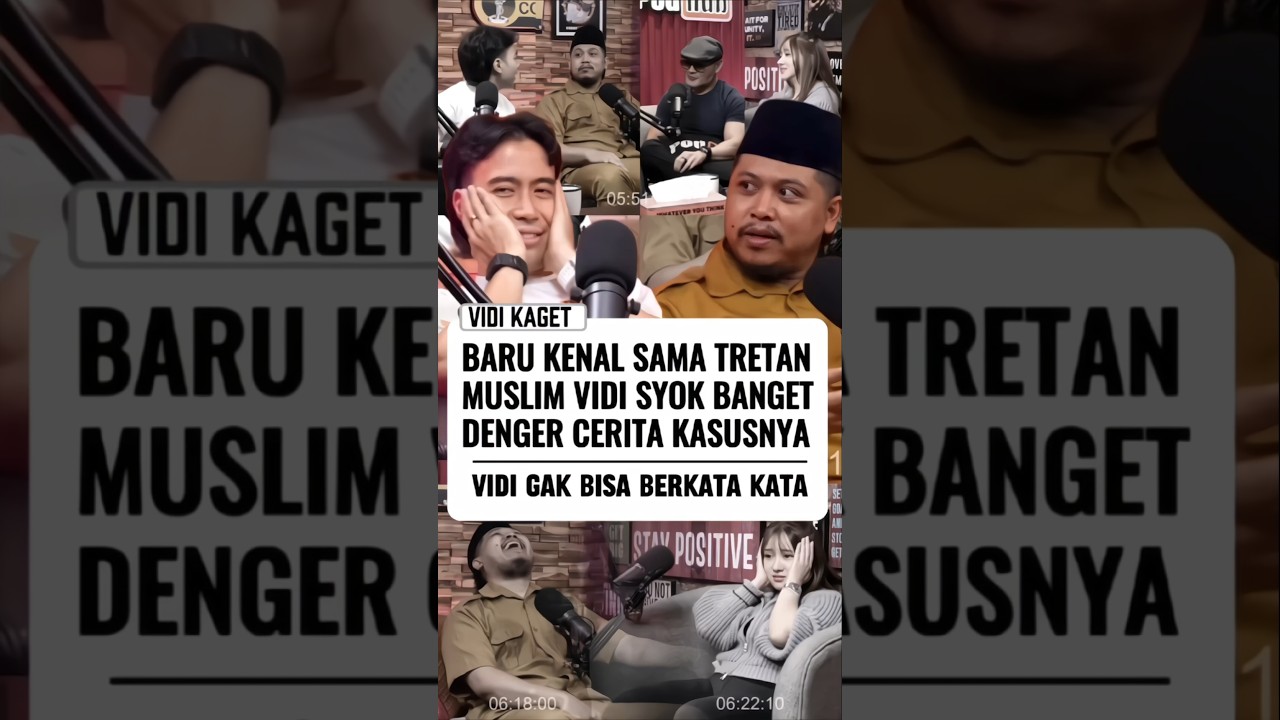 DENGAR KASUS TRETAN MUSLIM ZAMAN DULU VIDI KAGET #podcast #vidialdiano #tretanmuslim #deddycorbuzier