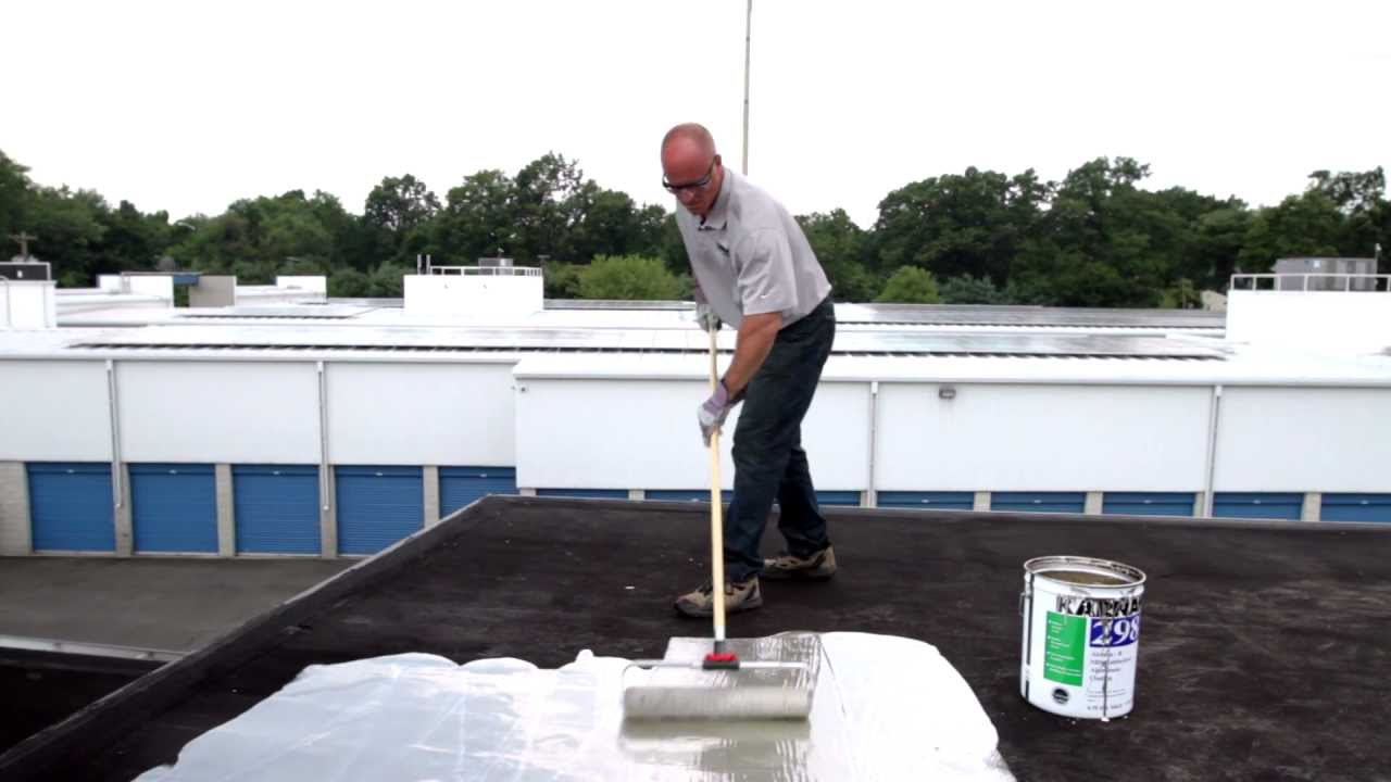 How to apply 298 Rubberized Aluminum Roof Coating to Protect a Low Slope/Flat Roof - Reflective