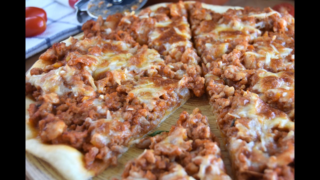🍕 Pizza boloñesa casera y fácil ESTÁ BUENÍSIMA !!