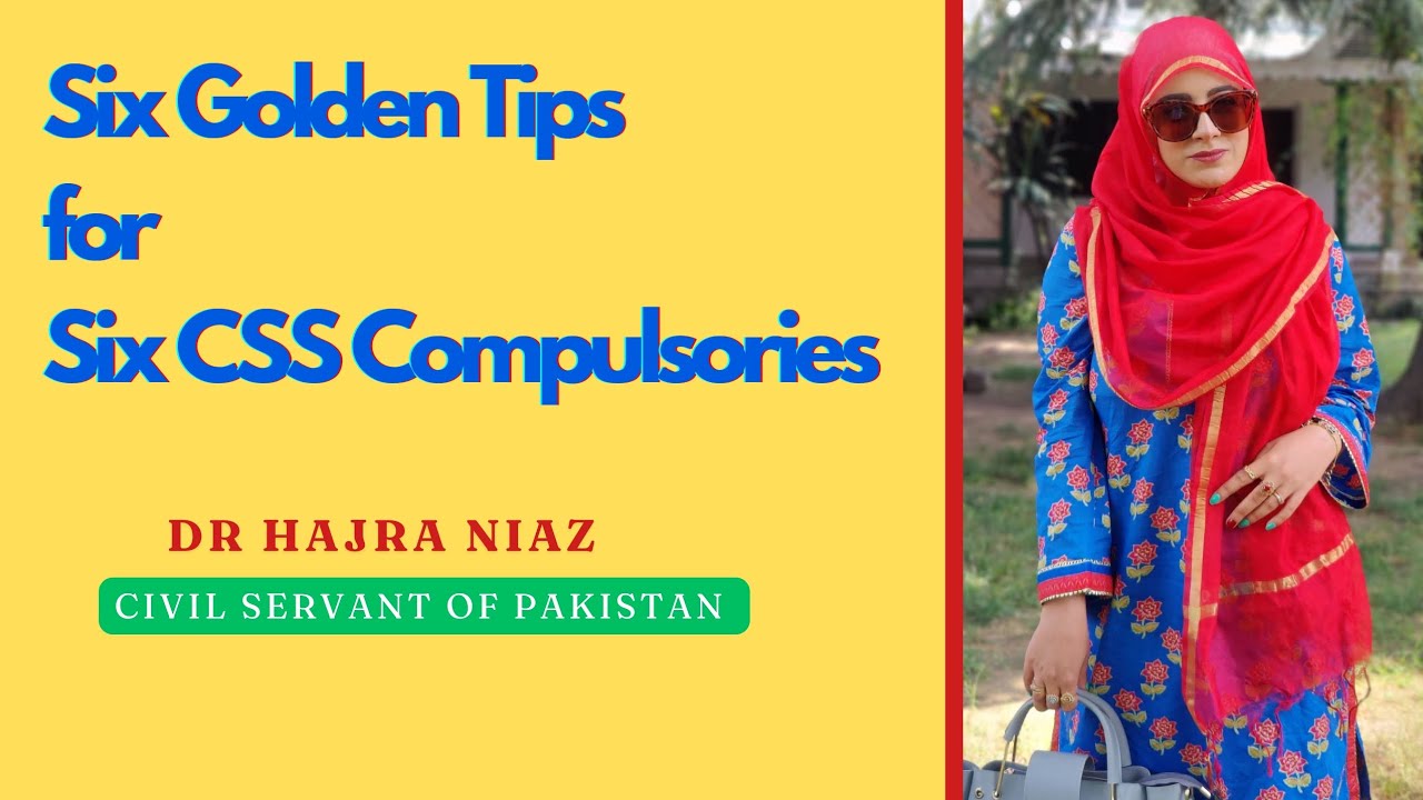 6 tricks for 6 CSS compulsories| CSS/PMS| Dr Hajra