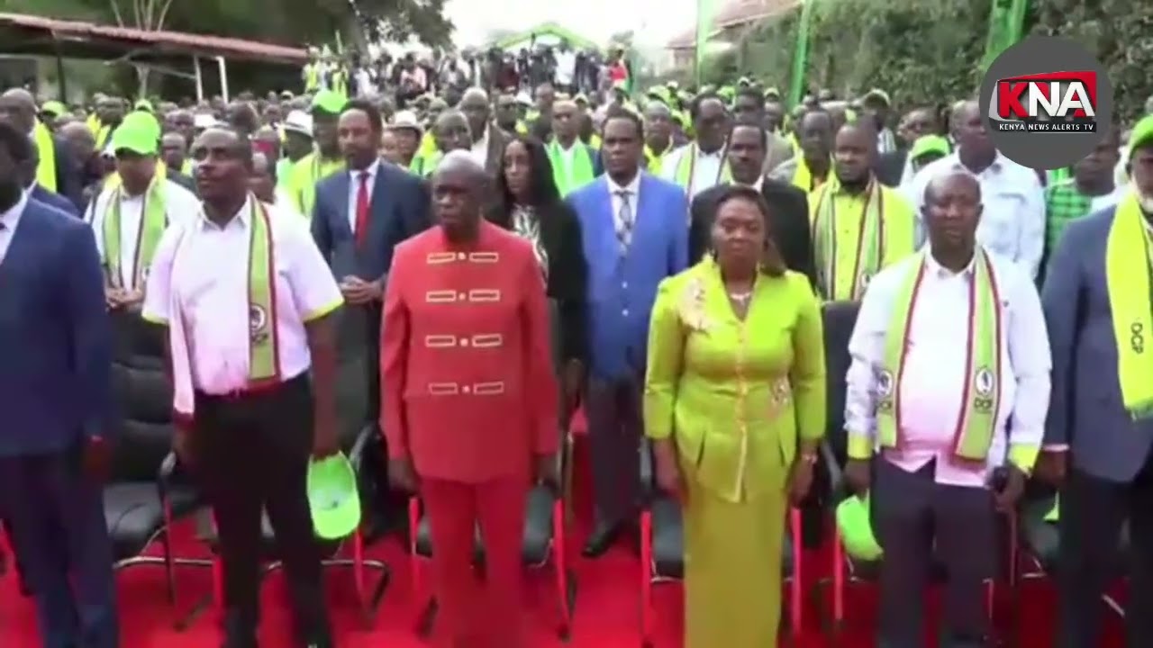 SEE HOW GACHAGUA & DCP PARTY MEMBERS ARRIVED FOR THE PARTY LAUNCH IN LAVINGTON.