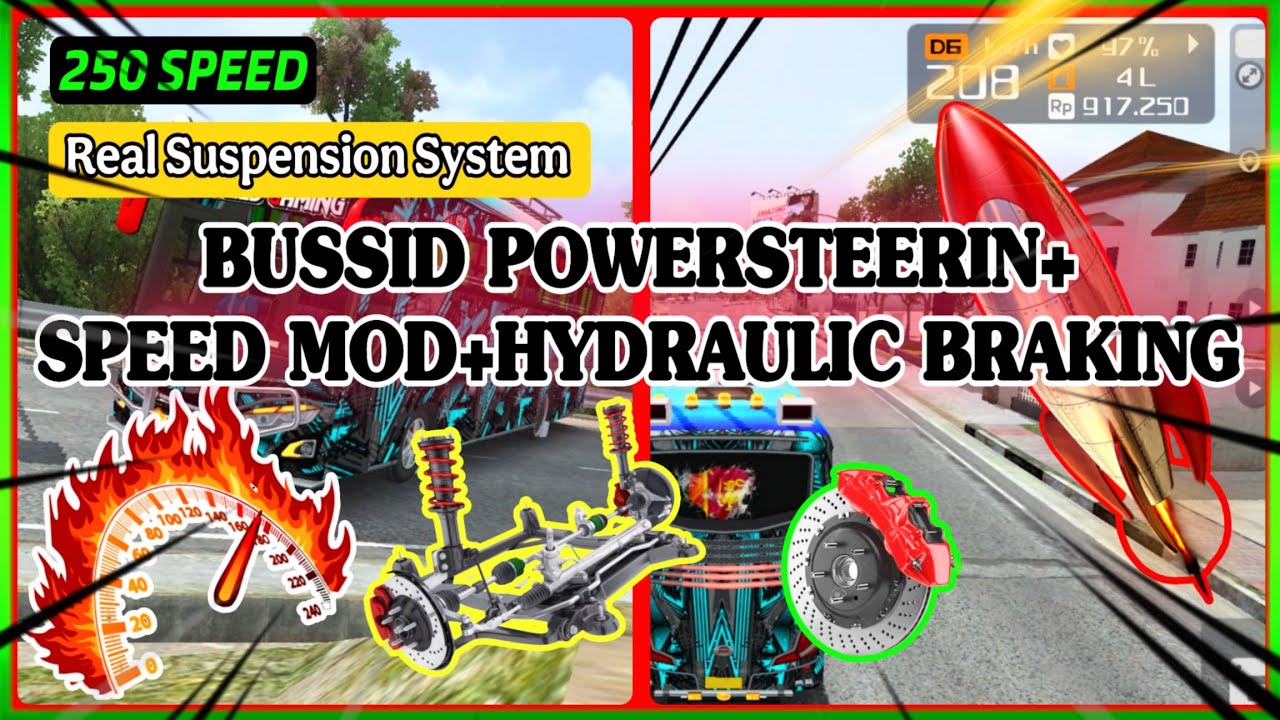 4.4.1 BUSSID POWER STEERING,HYDRAULIC BRAK,SPEED MOD, REAL SUSPENSION FREE DOWNLOAD 
