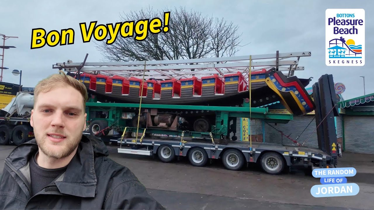 Goodbye Pirate Ship! An Icon is Leaving Skegness Pleasure Beach!
