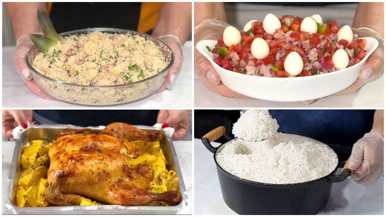 ALMOÇO COMPLETO ECONÔMICO FÁCIL E RÁPIDO