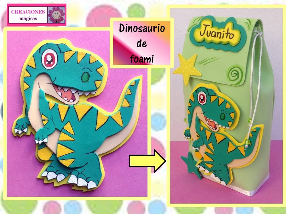 ♥♥♥DINOSAURIOS DE FOAMI IDEAL PARA DULCEROS♥♥- CREACIONES mágicas♥♥