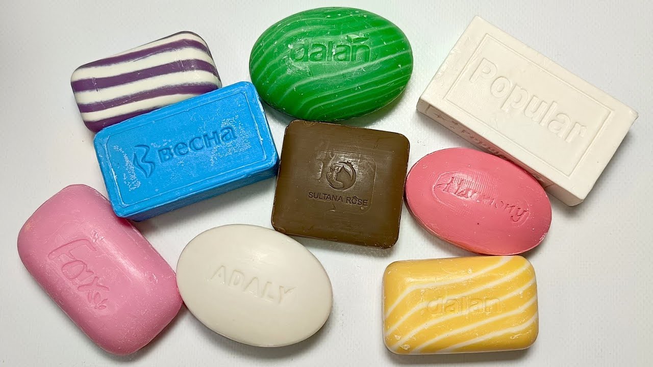 Cutting dry soap 🧼 Satisfying ASMR video 💤  Резка сухого мыла. 
