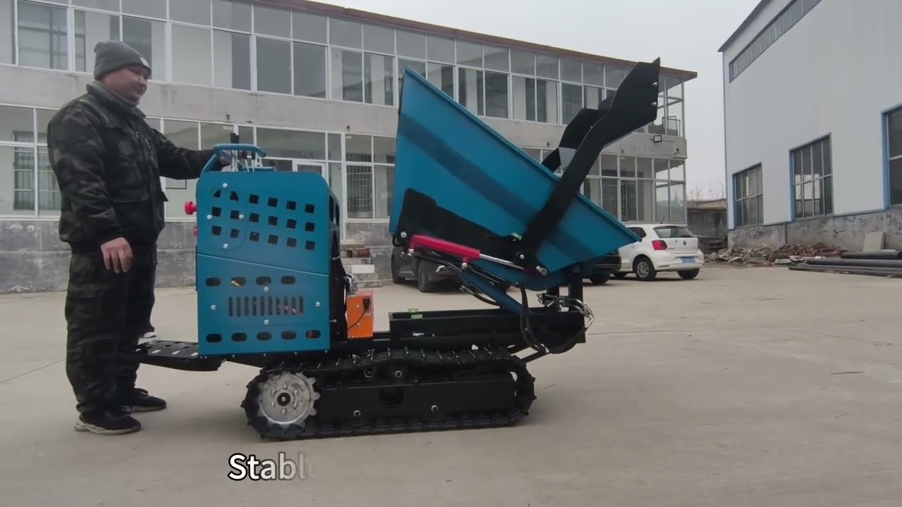 Max. 700kg Load #electric  drive Self-Loading #mini  #crawler  #dumper r#loader #minidumper