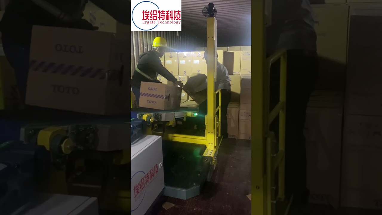 Automatic container loading and unloading