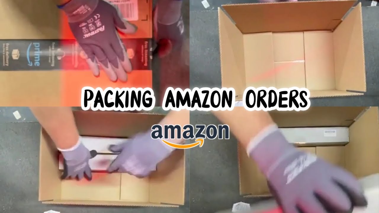 Amazon packing orders | How do big corporations package an order | do you find satisfying?✨