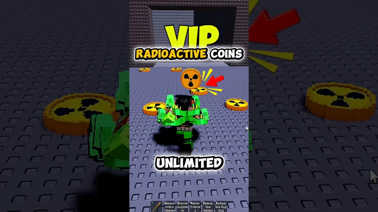 UNLIMITED Radioactive Coins Trick In Escape Tsunami For Brainrots 