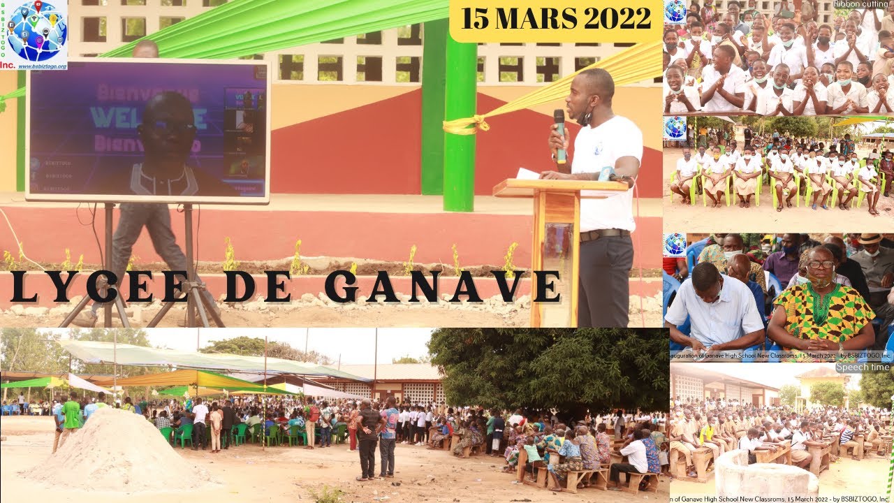 Inauguration du nouveau bâtiment au Lycée de Ganavé - reportage de RTDS ✅