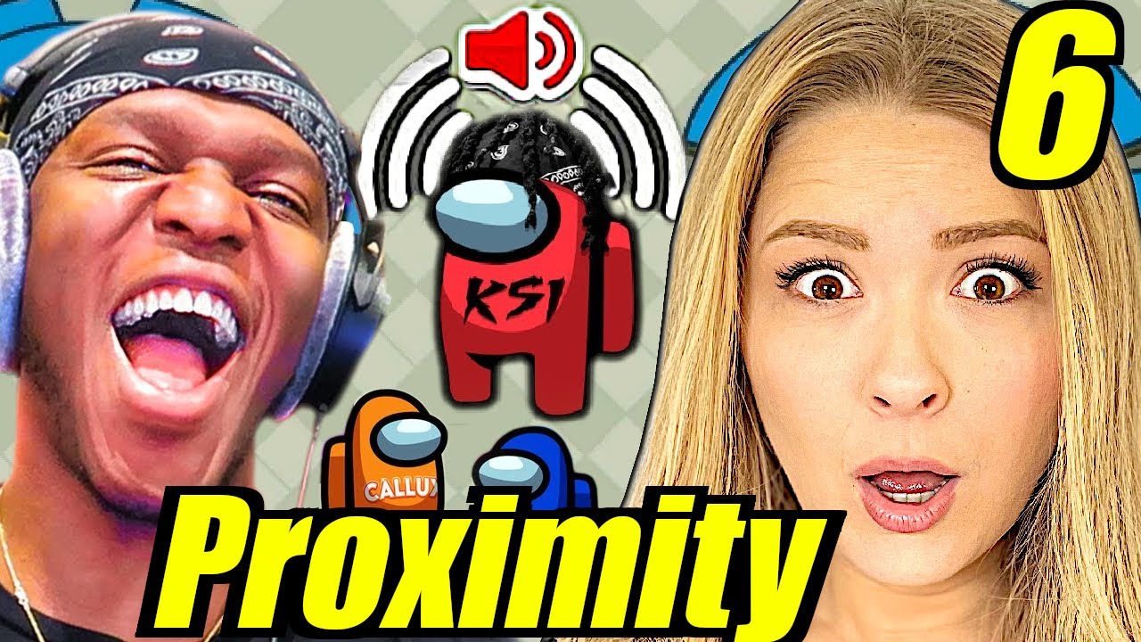 Реакция Sidemen *AMONG US PROXIMITY Chat*
