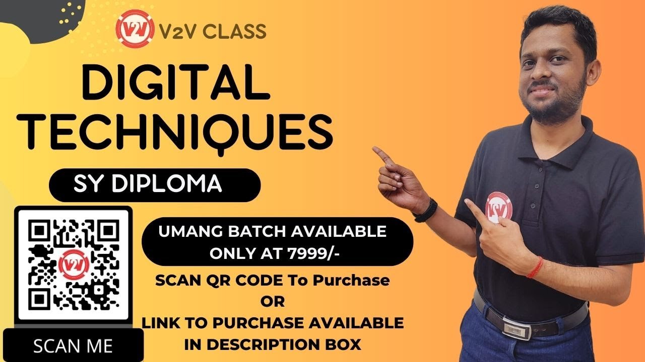DIGITAL TECHNIQUES | SY DIPLOMA | MANOJ SIR | lecture - 1 |  V2V EdTECH LLP