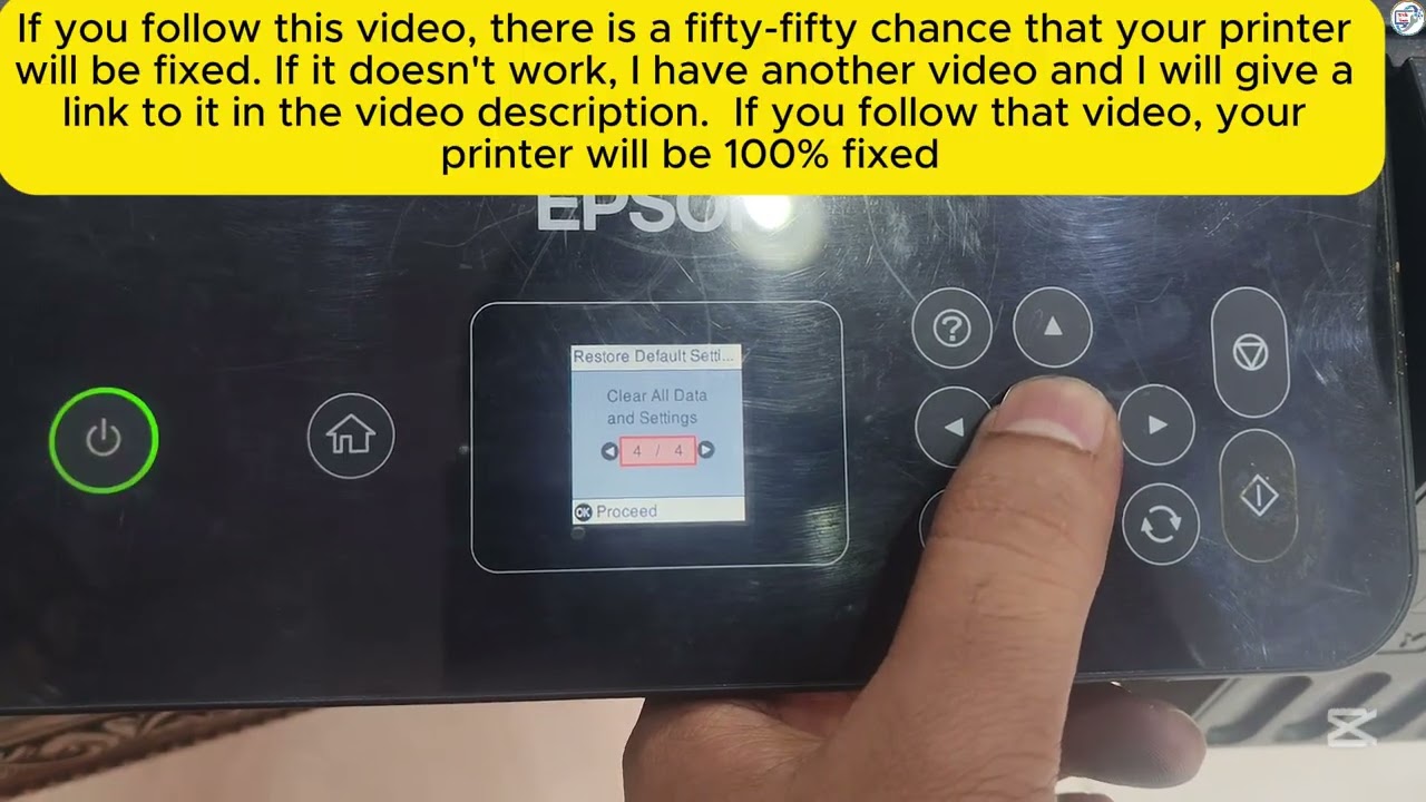 How to Fix E-01 Printer Error. Contact Epson Support. Non-printing features are availsble 000043.
