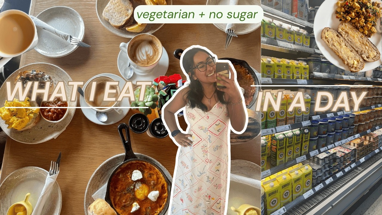 WHAT I EAT IN A DAY | cook with me, no sugar, vegetarian🥕🥗🥬