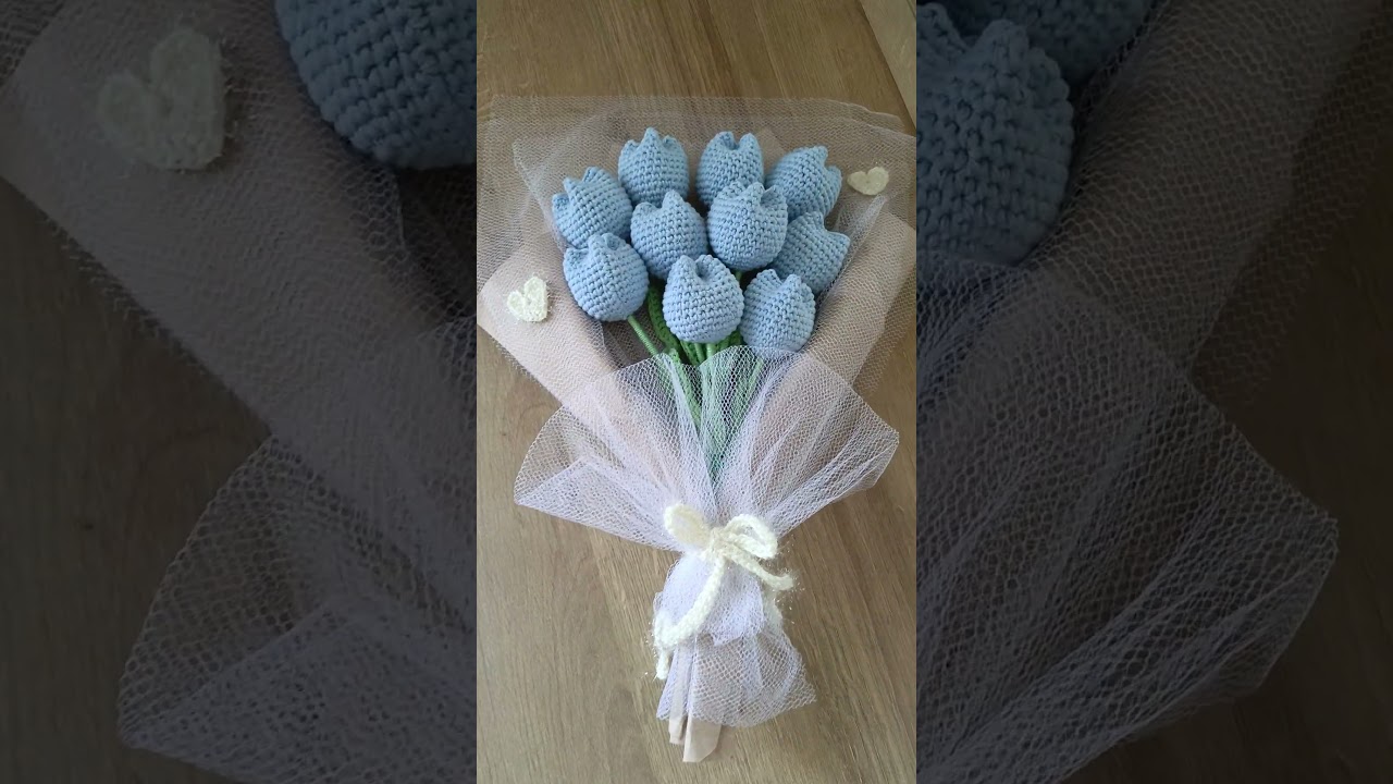 Mavi lale buketi 🌬🌬🌷🌷 #&ccedil;i&ccedil;ek #lale #flowers #buket #&ccedil;i&ccedil;ekler