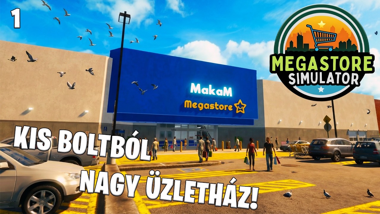Megastore Simulator LIVE #1 - Kis boltból hatalmas áruházat építek!