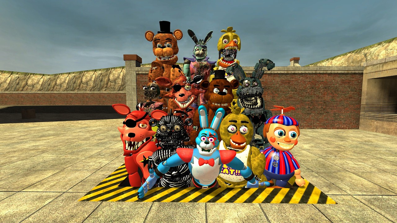 Взрывающиеся изумруды FNAF Security Breach Animatronics в Boneworks VR!