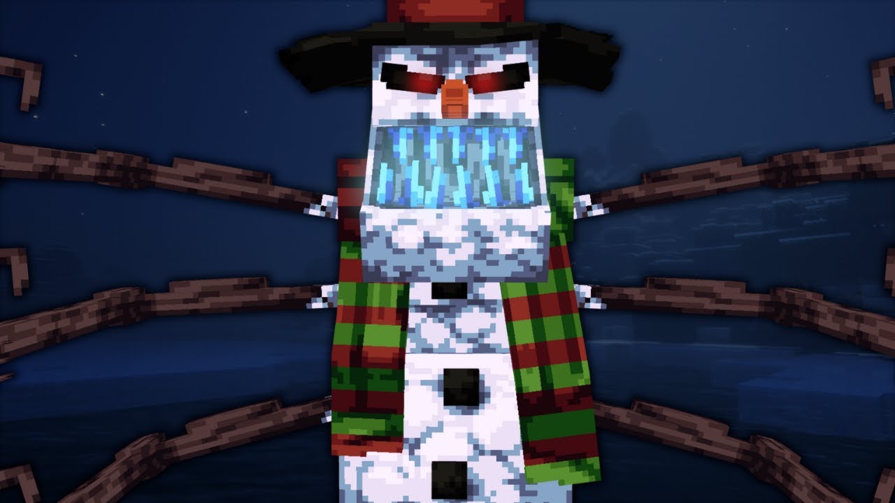 This Minecraft Mod Adds a Terrifying Snowman Boss…