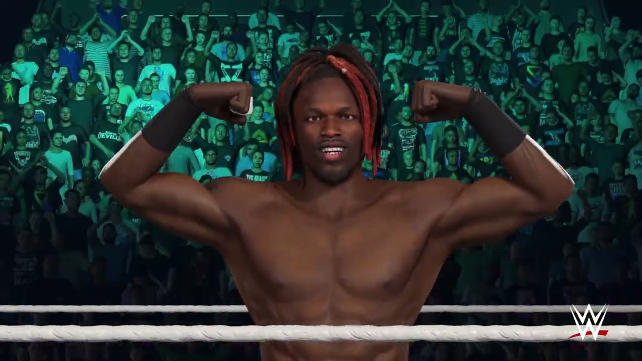 WWE 2K25 Rhodes vs Oba Vs Evans