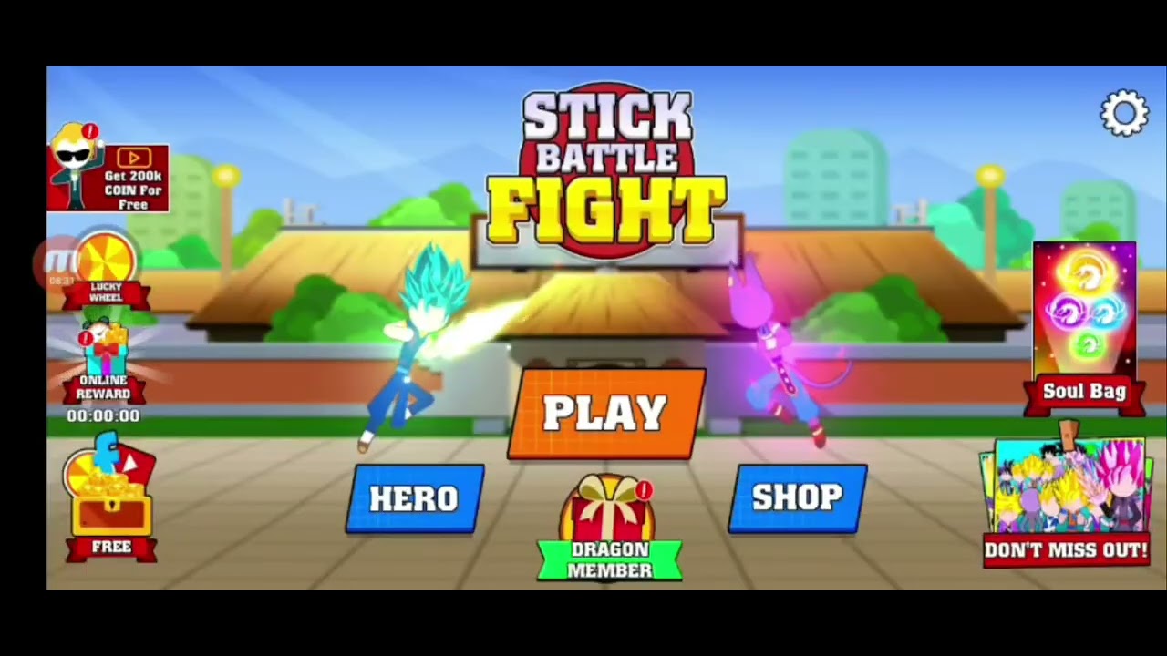Playing stick hero fight 