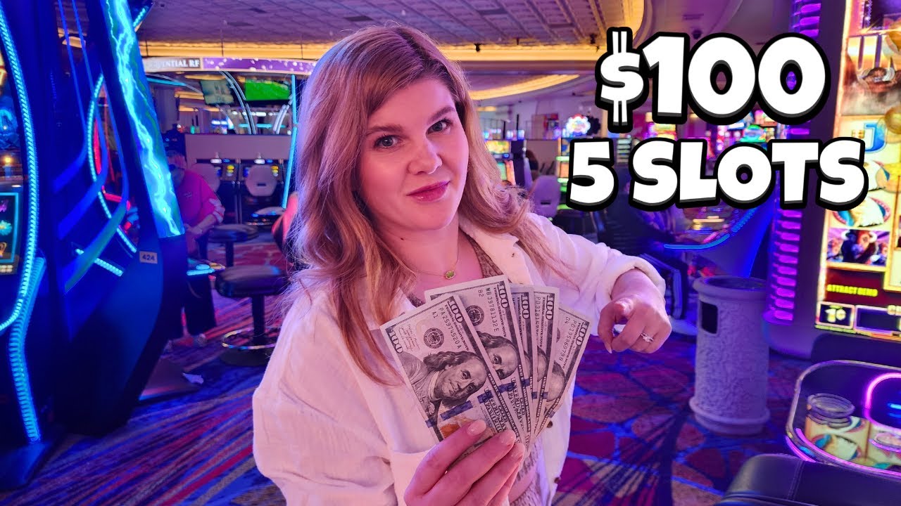 How Long Will $100 Last on 5 Slot Machines in Las Vegas!?